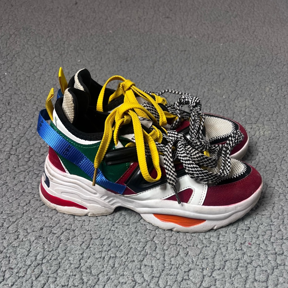 ABO Fashion Sport Sneakers White, Red and Green Boys Size‎ 36